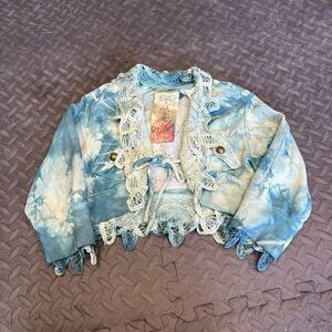 3381 Catch A Fire By Cedella Marley Bojo Crop Jacket Studded Guitar Médium